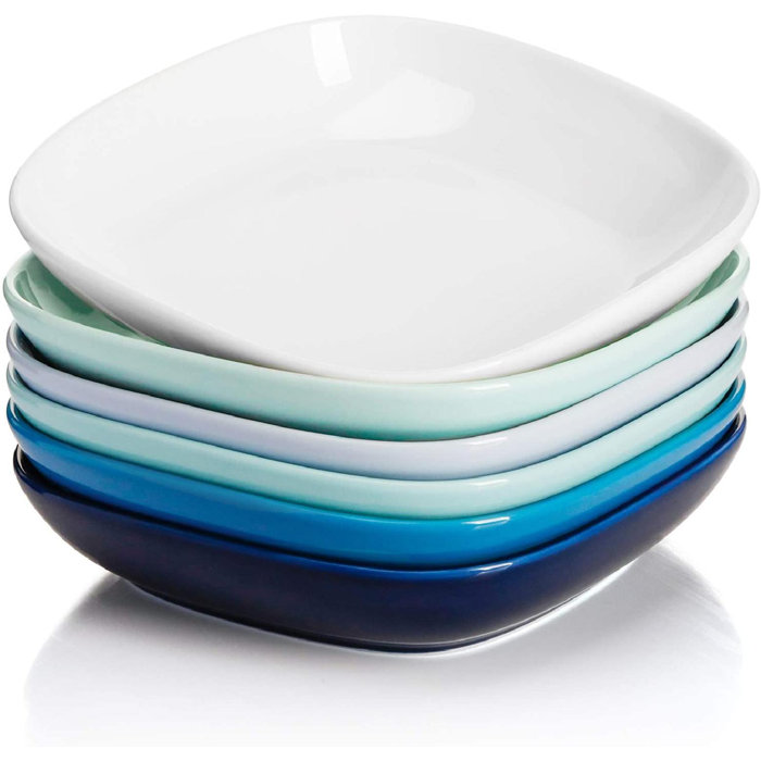 qizhongtrade Porcelain Square Salad Pasta Bowls Wayfair